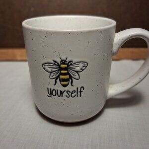 "Bee" Yourself Coffee Mug Ceramic Stoneware 18oz Honeybee Nature